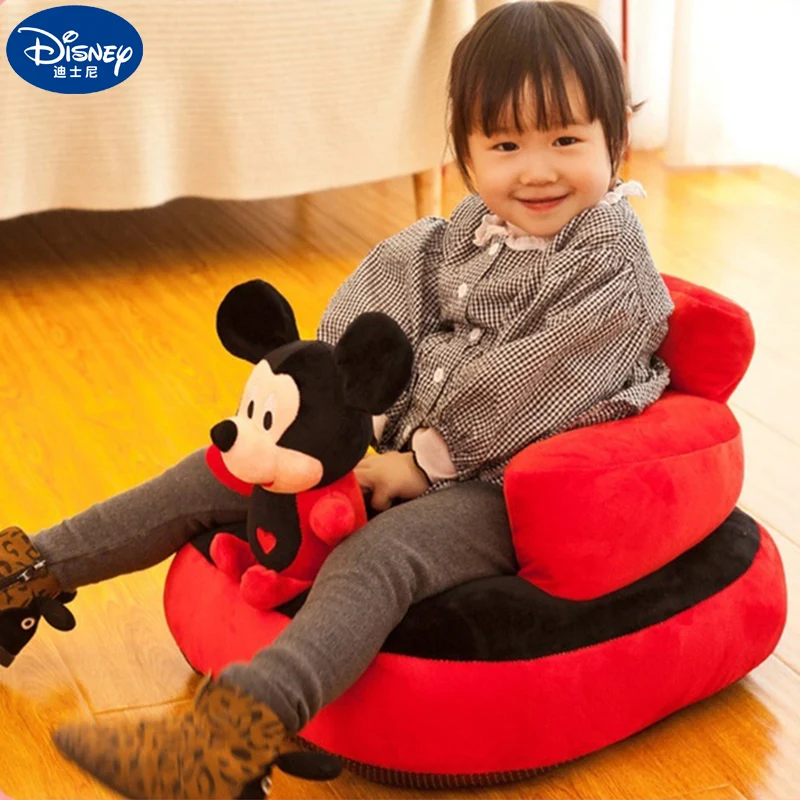 

Disney Baby Seats Plush Toy Sofa Mickey Mouse Minnie Winnie The Pooh Stitch Angel Cartoon Household Removable Washable Gift