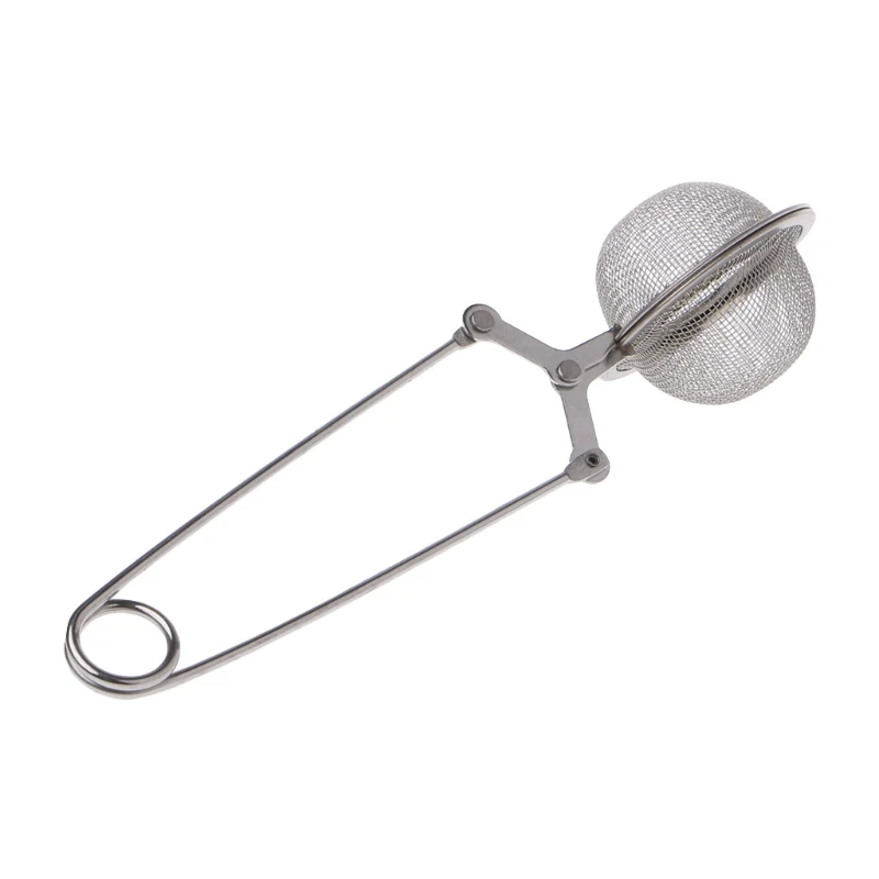 

Mesh Strainer Snap Ball Loose Leaf Tea Infuser Stainless Steel Secure Locking L5YE