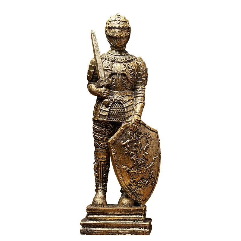 

[MGT] European-style retro Roman soldiers home living room decorations ornaments porch rack small furnishings