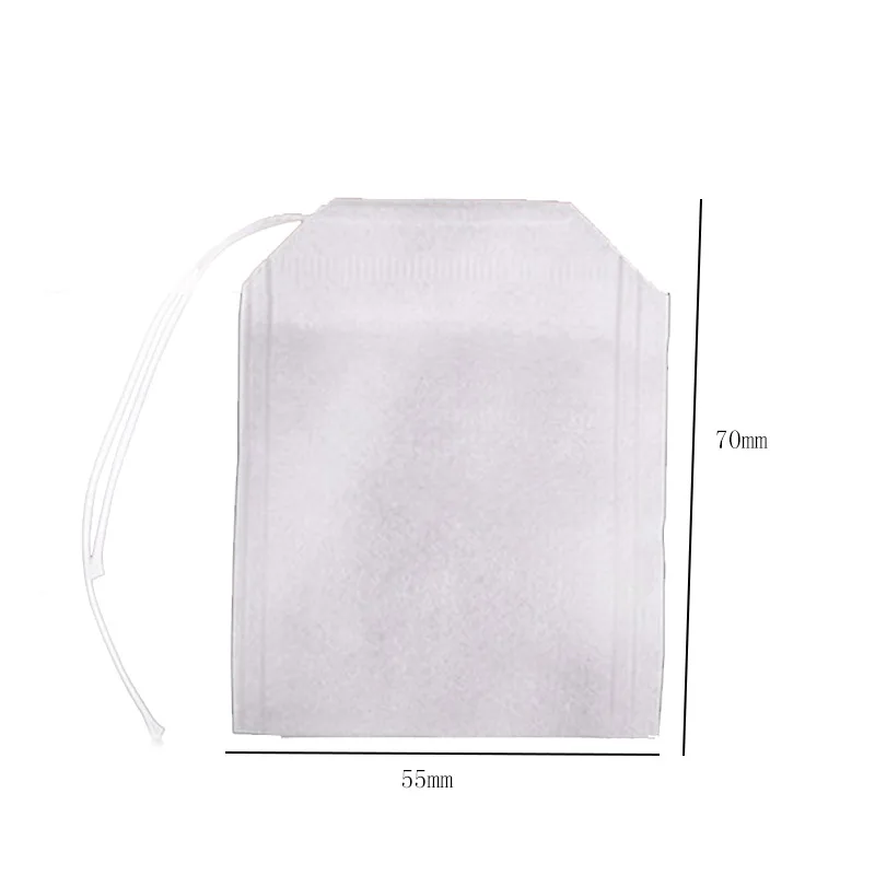 

100 Pcs Tea Bags Bags For Tea Bag Infuser With String Heal Seal 5.5 x 7CM Sachet Filter Paper Teabags Empty Tea Bags