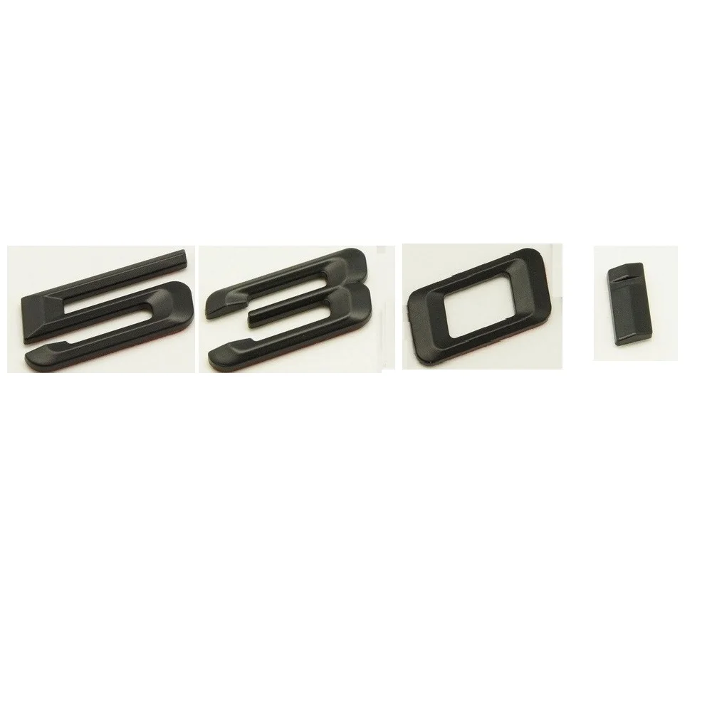 

Black ABS Number Letters Word Car Trunk Badge Emblem Letter Decal Sticker for BMW 5 Series 530i