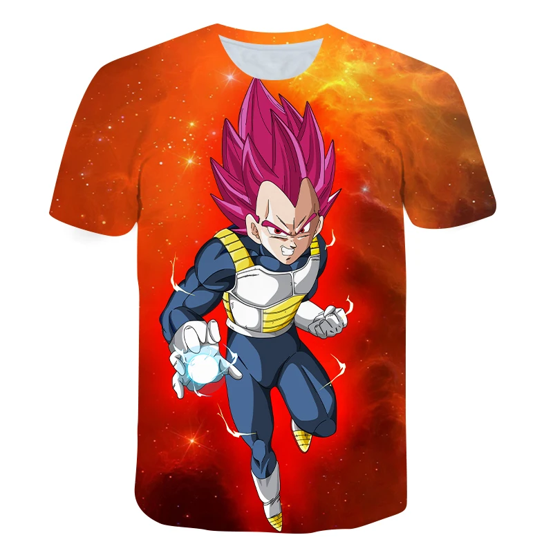 

2021 Summer Fashion New Super Japanese Anime Characters 3D Printing Pattern Men's Short Sleeve Trend Casual T-shirt Apparel