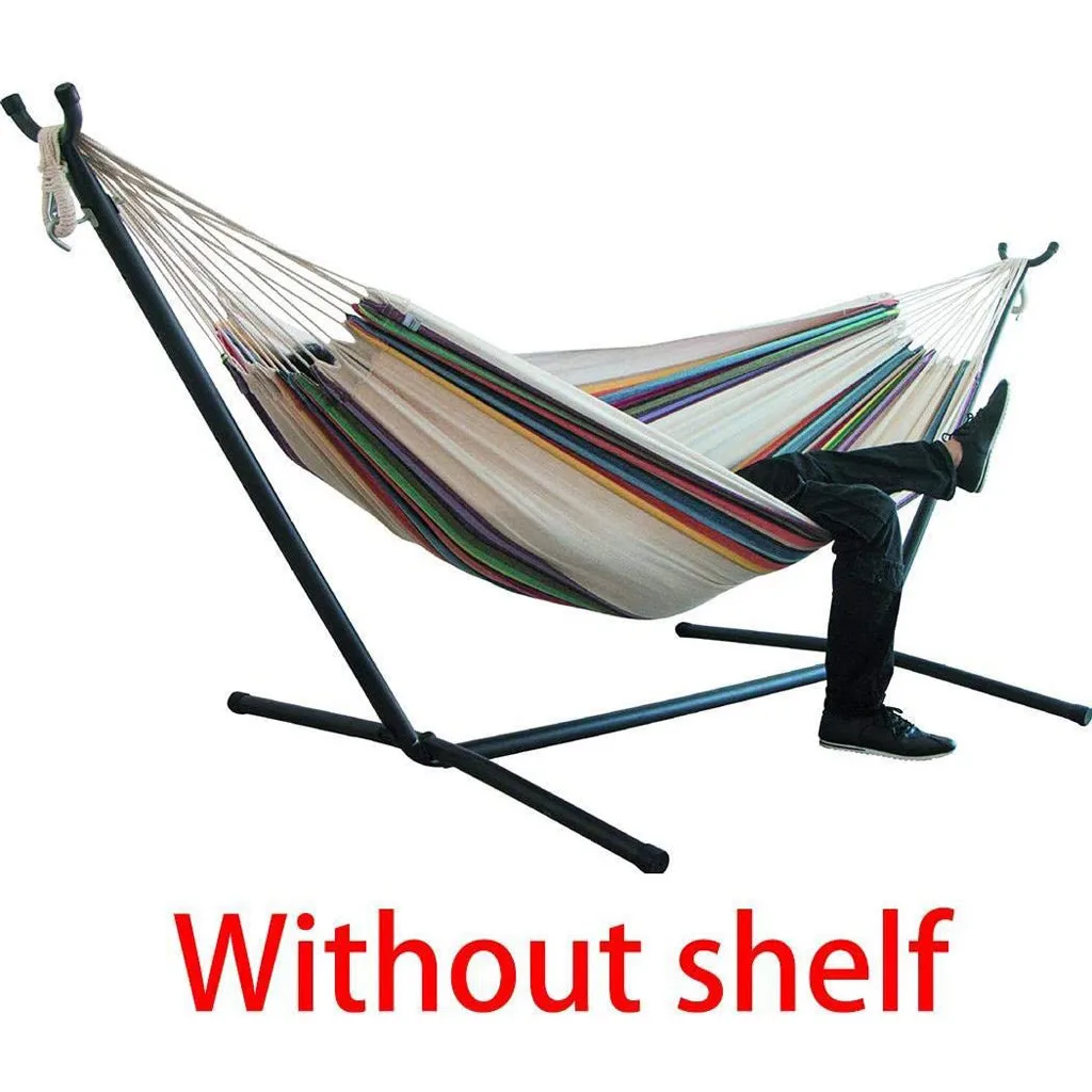 

Comfort Durability Yard Striped Hanging Chair Large Chair Hammocks Thicken and widen the design Easy folding