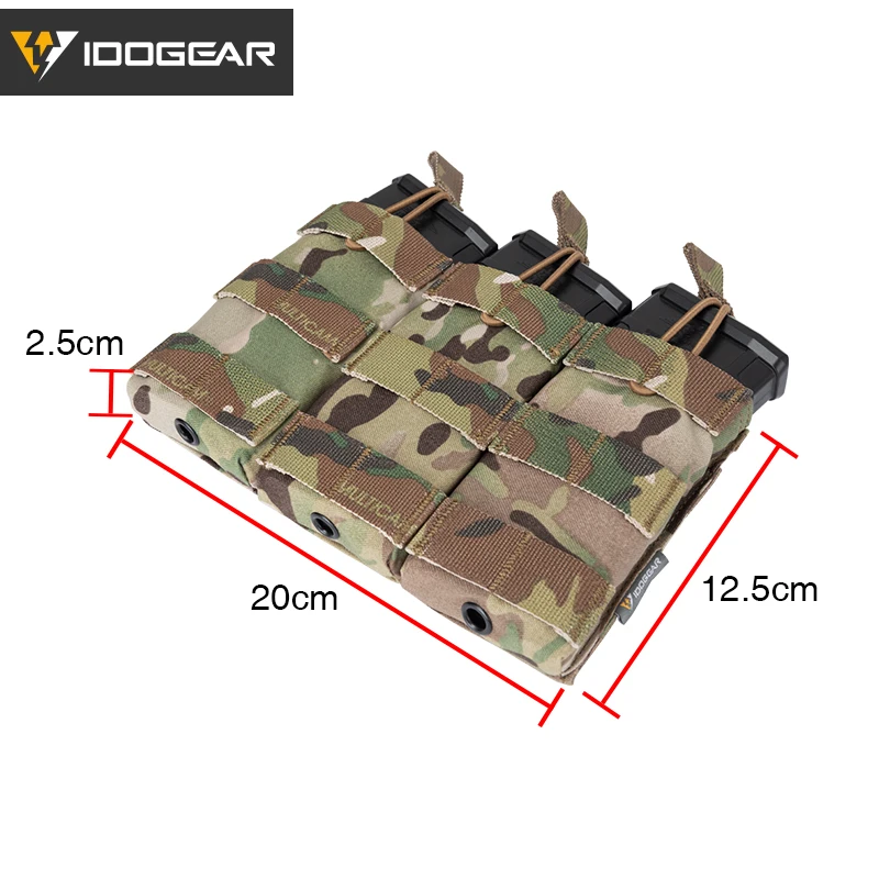 IDOGEAR Тактический 5 56. 223 Журнал Сумка MOLLE с тройным открытым верхом тактическая
