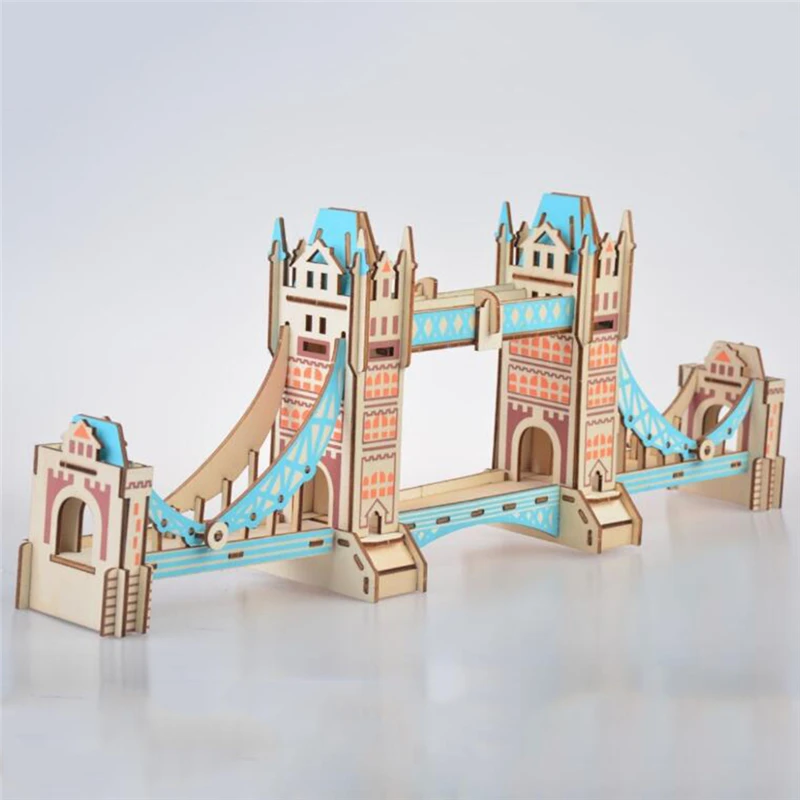 Набор для сборки камеры башня мост Голландская ветряная мельница 3D деревянный
