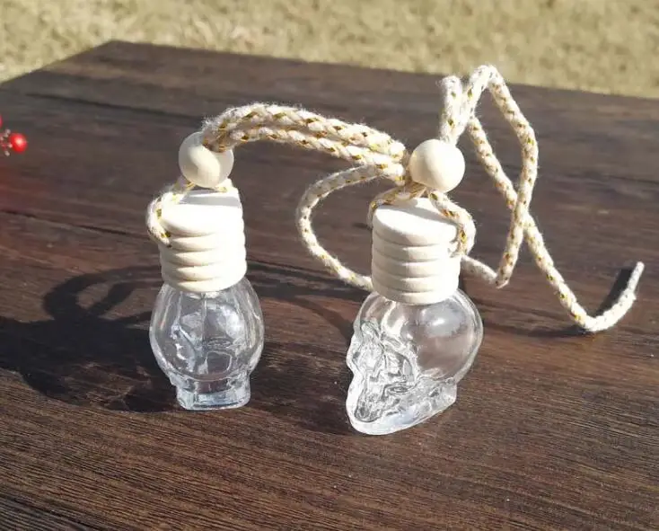 

8ml Clear Skull Car Hanging Bottle 500pcs/lot