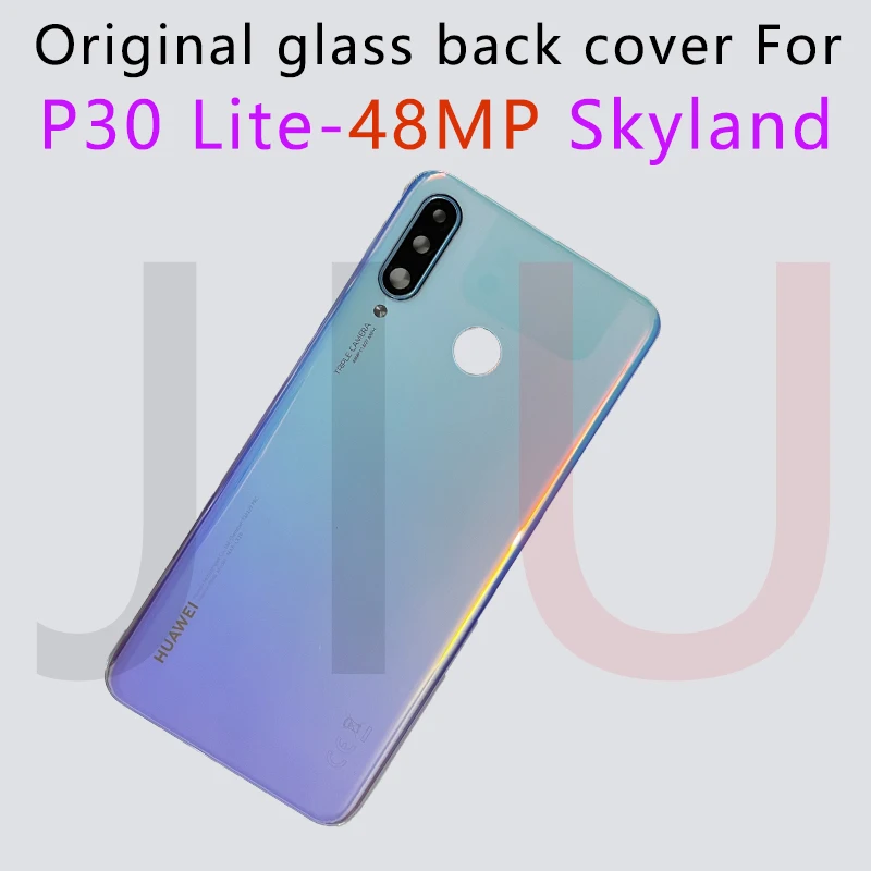 Funda trasera de cristal original para Huawei P30 lite, cubierta de bater&iacute;a MAR-LX1B,Mar-lx1h/MAR-LX1M para honor 20 lite, carcasa de repuesto-1