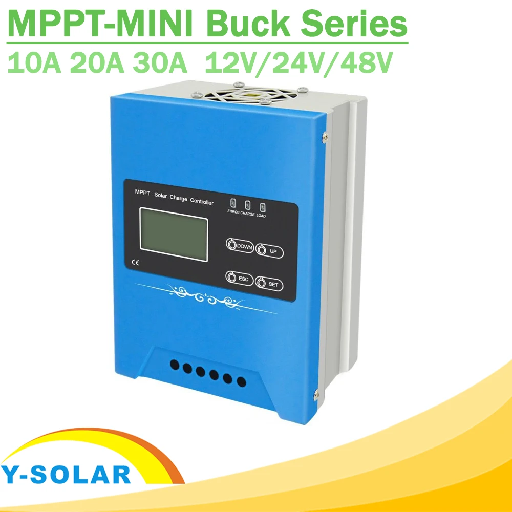 

MPPT Solar Charger 10A 20A 30A 12V 24V 48V Auto LCD Display Battery Charge Controller Support RS485 WIFI and GPRS