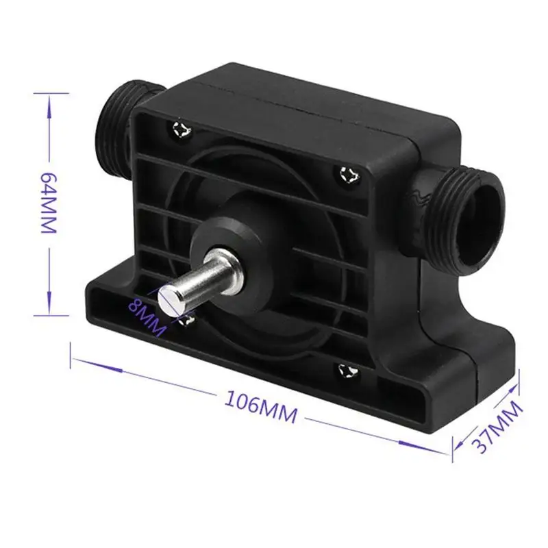 Насос для электродрели самовсасывающие переносные насосы 8 мм с круглой