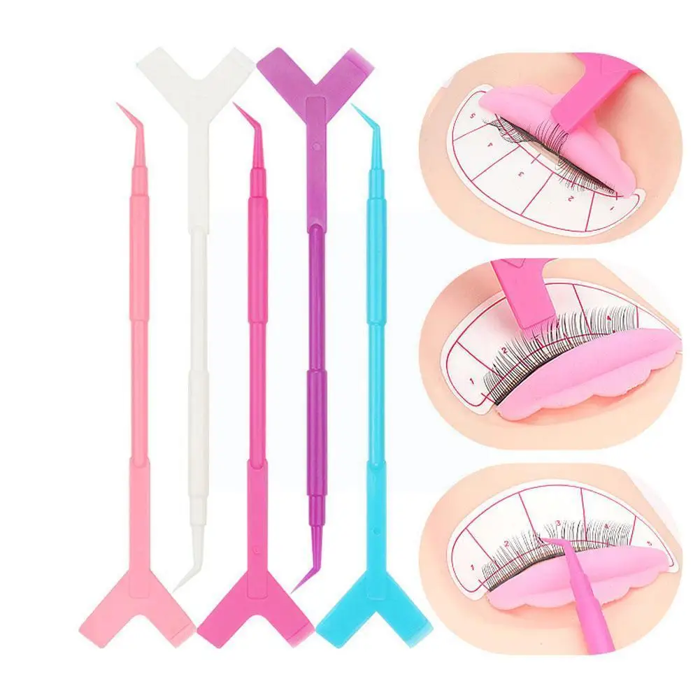 

10pcs Perm Eyelash Triple-pick Stick Wand Eyelash Lifting Curlers Lash Silicone Pads Brushes Kit Eye Y Extension Tool Lash J3q4