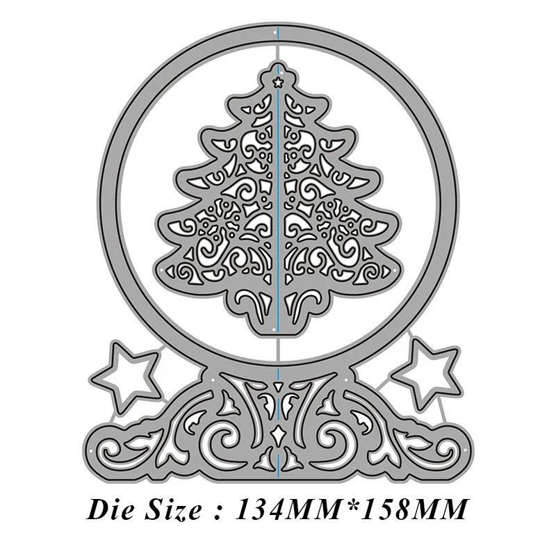 Штампы Рождественский хрустальный шар вырезанные металлические штампы сделай