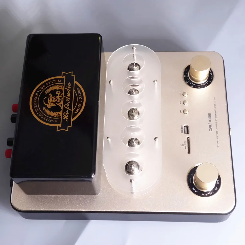 TIANCOOLKEI A380 модный домашний ламповый аудио динамик усилитель с USB MP3 музыкальный плеер ламповый усилитель