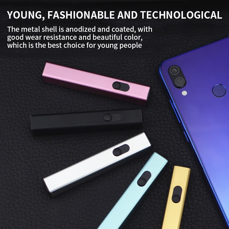 USB перезаряжаемая сенсорная индукция для сигарет Защита от ветра беспламенная