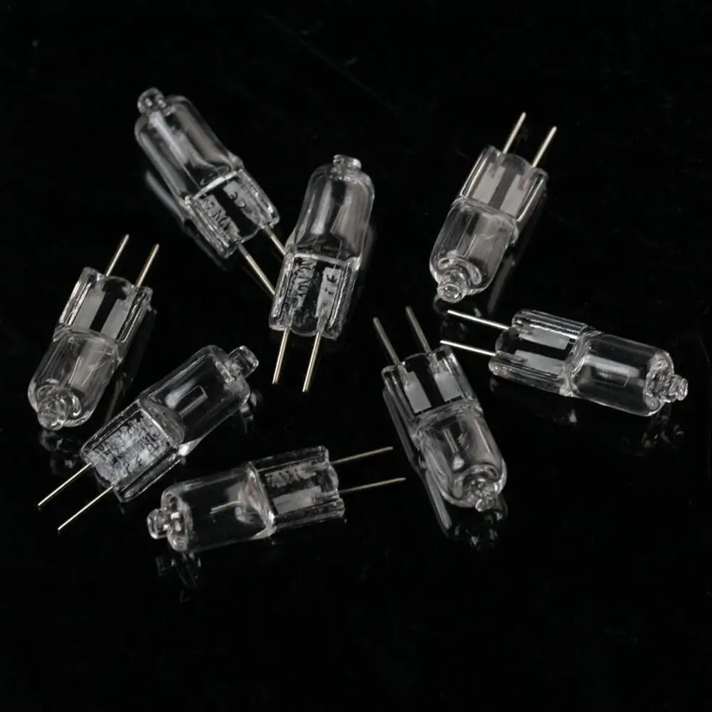 

1pcs/10pcs Transparent Halogen Lamp Beads G4 12V 20W 20W Light G4 2900k 12V Warm LED Halogen White G4 Microscope M6V5