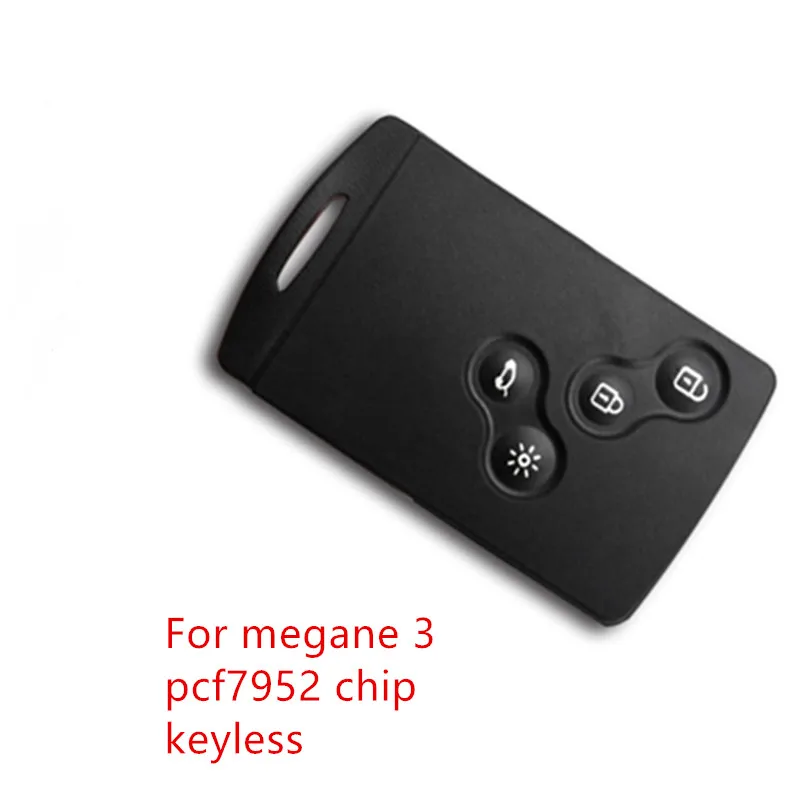 Смарт ключ без ключа 4 кнопки карта megane 3 pcf7952 434 МГц для Renault Megane key 2009 2014|Ключ от