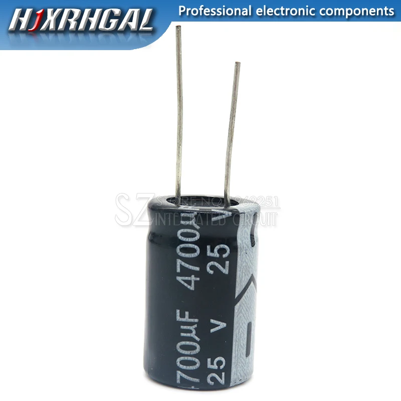 

1 шт. 25V4700UF 16*25 мм 4700 мкФ, алюминиевая крышка, 25В 16*25 электролитический конденсатор с алюминиевой крышкой
