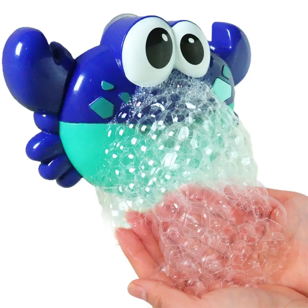 

Kids Bath Toys Crab Bubble Machine Waterproof Durable With Music Bubble Maker bathroom accessories sets