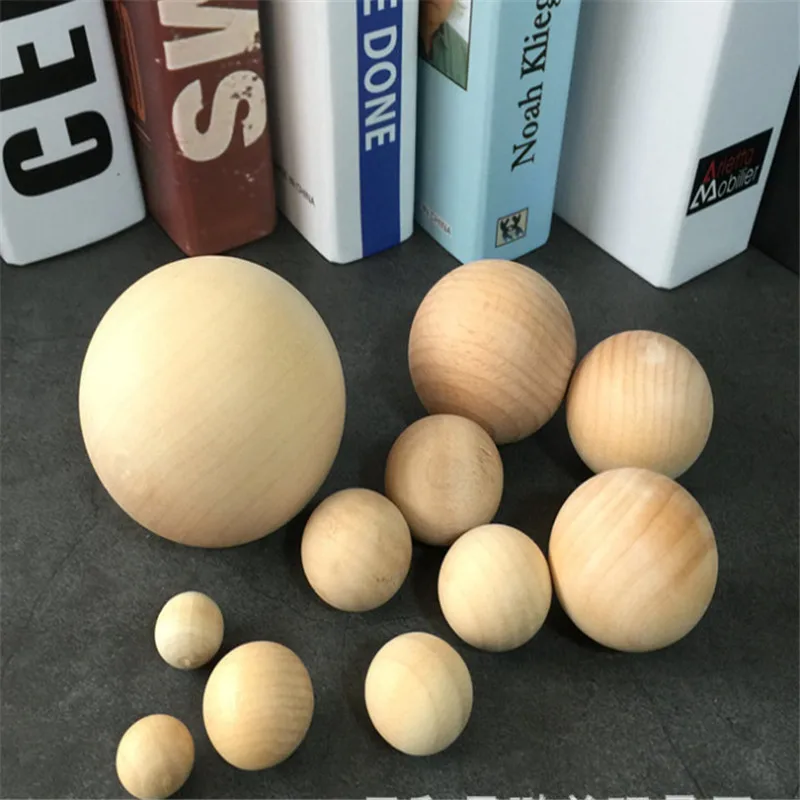 

Wooden balls without bore Dia. 50/60/70/80mm DIY Ball Round Spacer Wood Beads Eco-Friendly Natural Wood Jewelry Wooden Beads