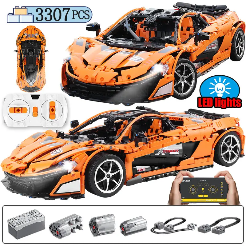 City RC/non RC знаменитый гоночный автомобиль для дрифта строительный блок