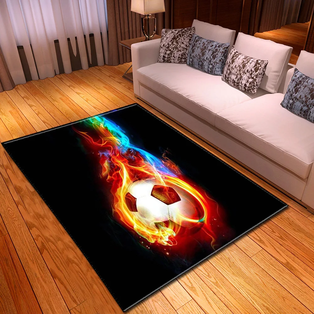 3d football basketball home rugs living room carpet for bedroom boys kids room play mat floor area rug soccer kitchen mat rug free global shipping