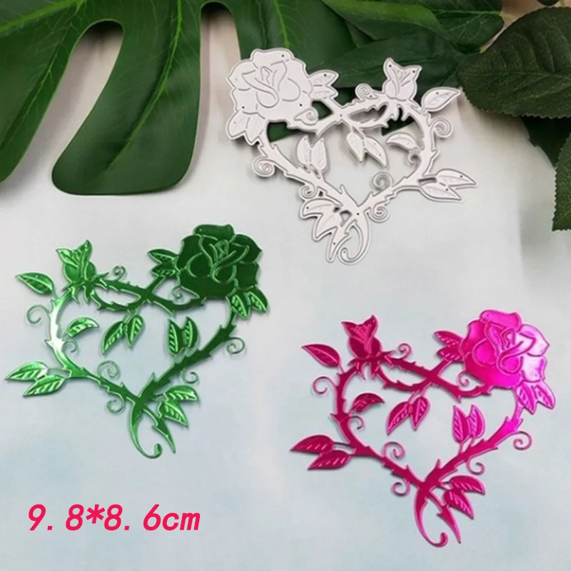 

Diy love leaf flower carbon steel knife die