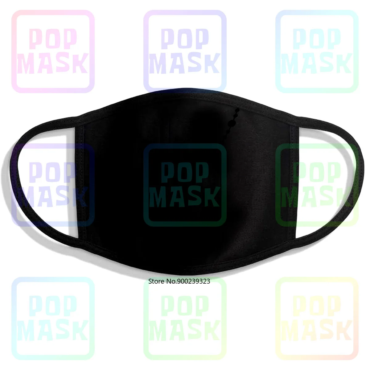 Мужская серая многоразовая хлопковая маска для рта с изображением Розария