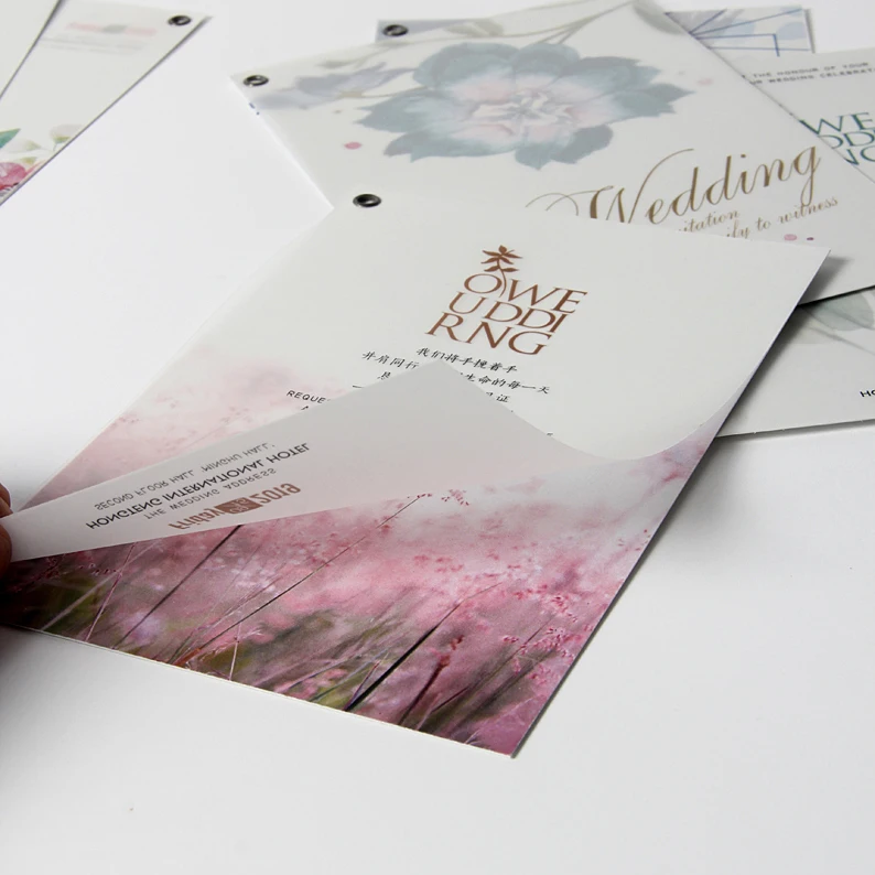20pcs Sulfuric acid paper translucent contracted card birthday thank you invitation tags custom printing | Дом и сад