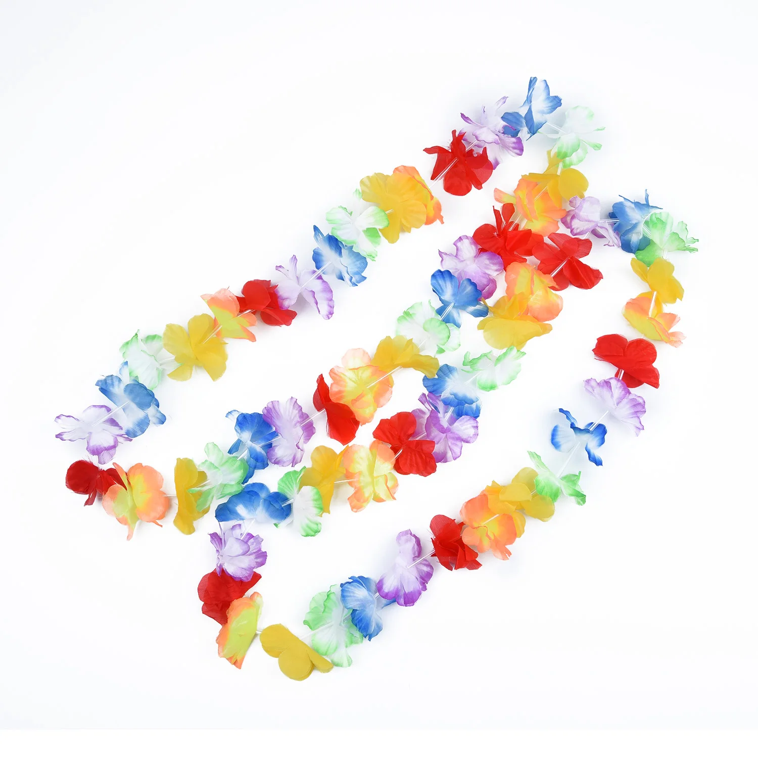 

10xHawaiian Flower Garland Necklace Fits Beach Fancy Dress Wedding Party Useful