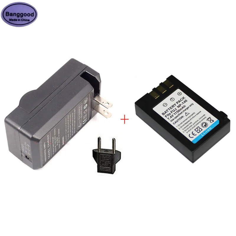 

7.4V 1150mAh NP-140 NP140 FNP-140 FNP140 Camera Battery + AC Charger for Fujifilm Fuji FinePix S100 S200 S100FS S200EXR S205EXR