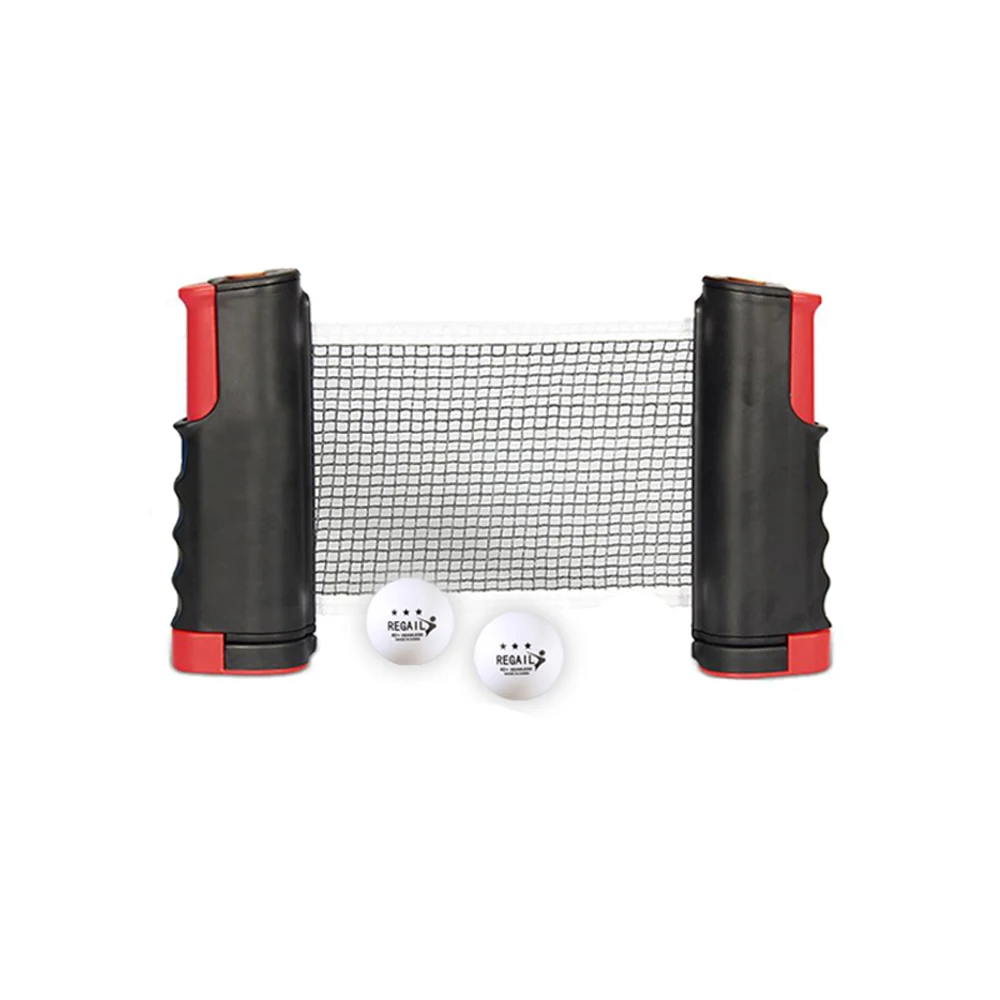 

Ping Pong Racket Set Portable Retractable Ping-Pong Mesh Net Rack Bat Set Table Tennis Competition at Home Sports Equipment