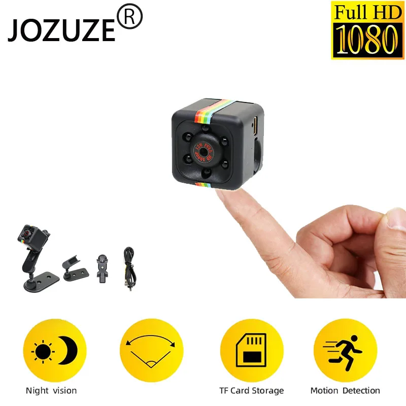 JOZUZE sq11 Mini Camera HD 1080P Night Vision Camcorder Motion Detection DVR Micro Camera Sport DV Video Ultra Small Cam SQ11