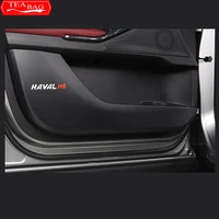 for gwm haval hover h6 3th 2021 2022 leather car door anti kick pad protection side edge film protector stickers accessories