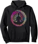 Религиозная медитация Бохо йога искусство Фрактал Геометрия Мандала пуловер Толстовка