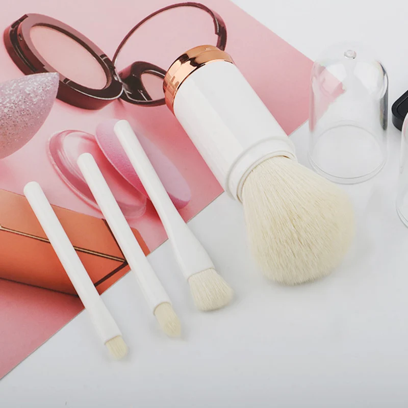 Премиум синтетические 4 в 1 макияж набор кистей для макияжа кисть губ растушевки