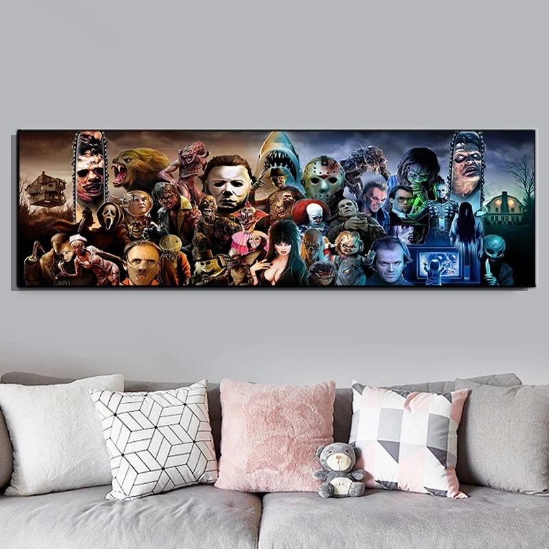 

Movie character ghost nun canvas painting and poster, modern wall art picture for family living room decoration