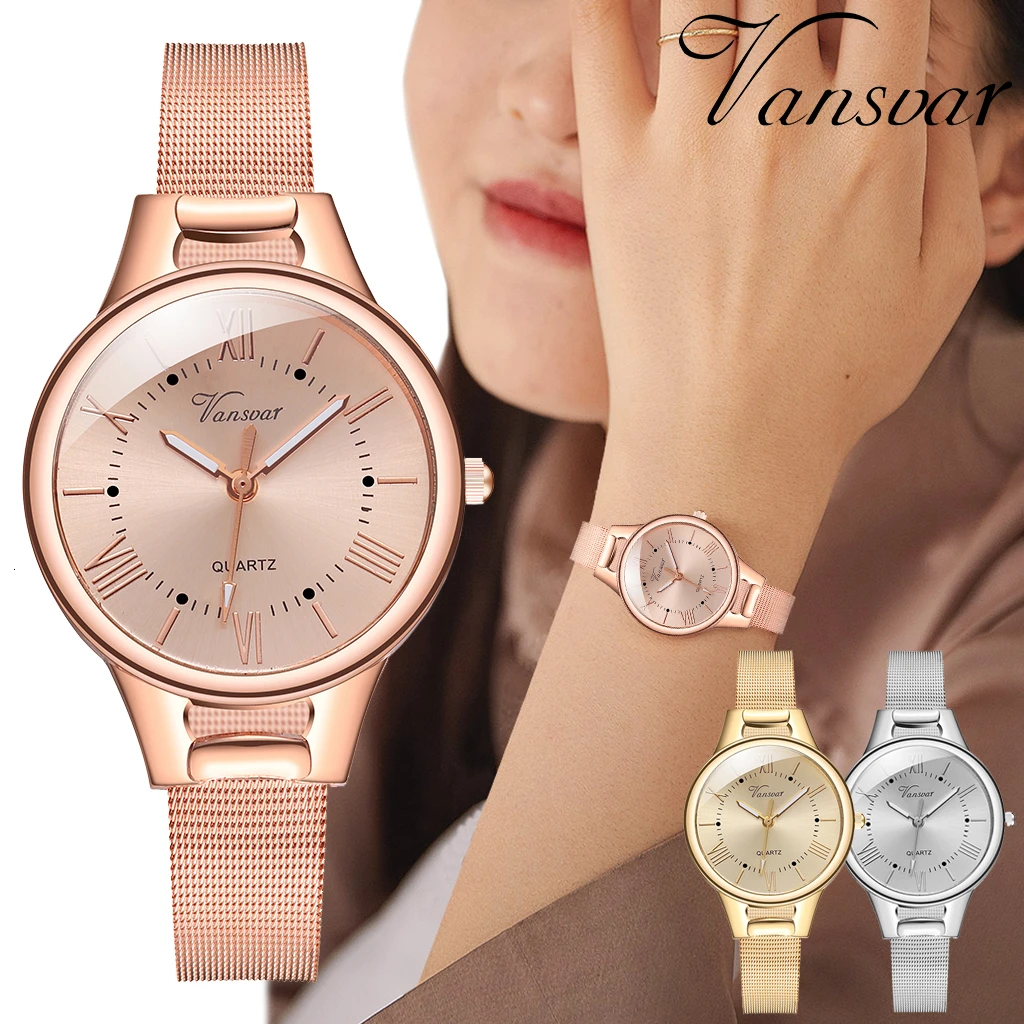 Для женщин часы Роскошные дамские туфли лодочки в стиле пояс рома циферблат