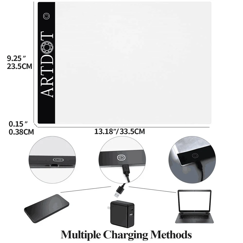 

A4 Led Drawing Board 3 Level Dimmable Led Drawing Copy Pad Board Children's Toy Painting Educational Creative Gifts For Children