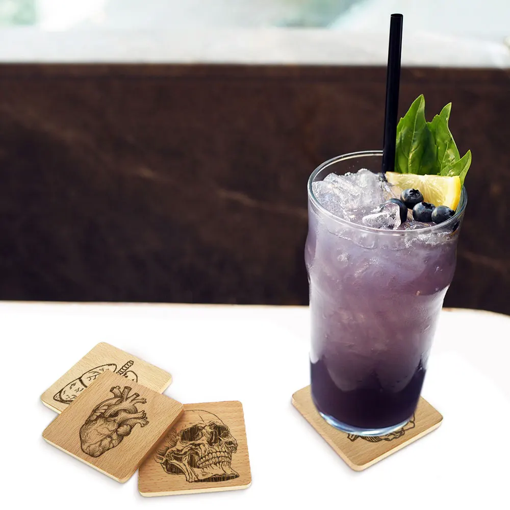 Набор из 4 деревянных подставок для анатомии человека медицинская лазерная