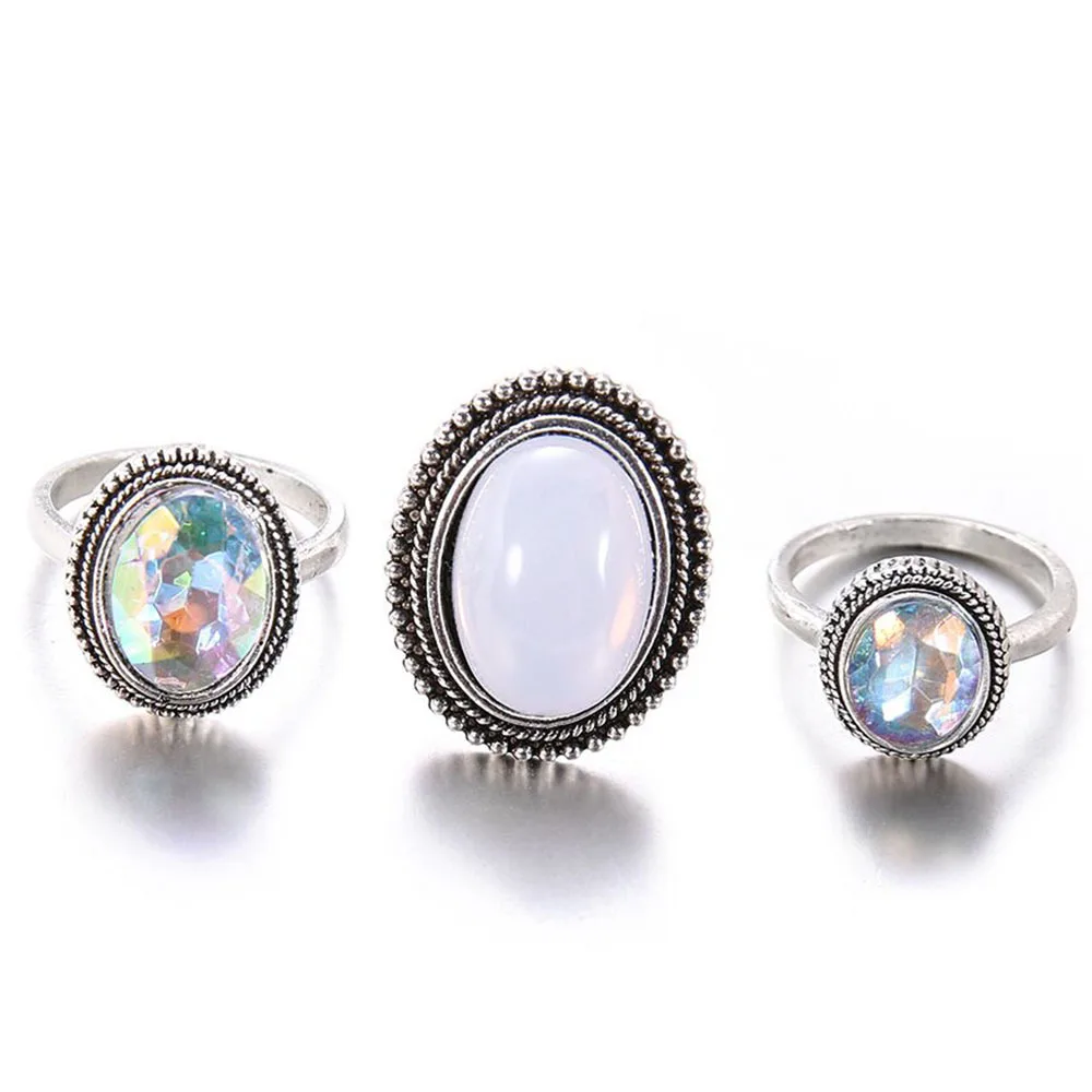 Комплект колец для женщин 3 шт. винтажные ювелирные изделия | Украшения и