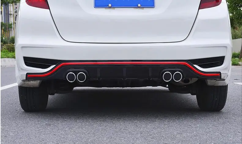 Для Honda fit Jazz Body kit спойлер 2018 2019 для 4CK ABS задний передний бампер диффузор защитные