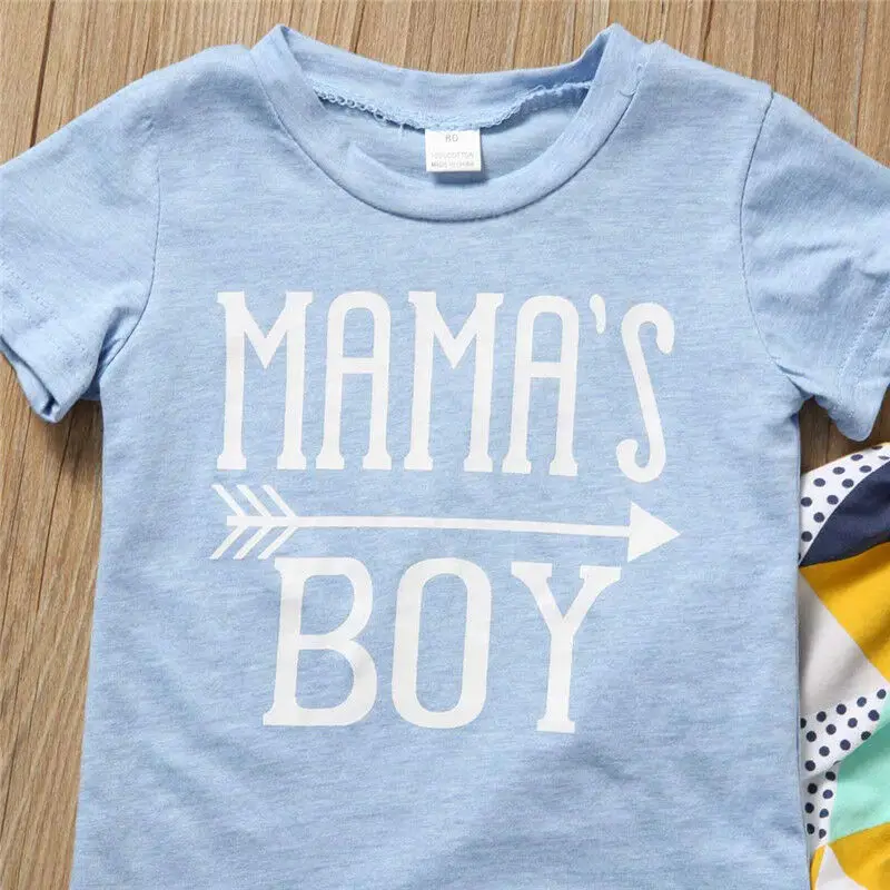 

Newborn Baby Boy Clothes Summer Baby Boys Clothes Set Cotton Baby Clothing Suit (T-Shirt+Pants) letter Infant Clothes Set
