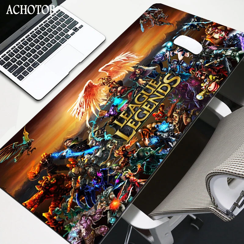 

League of legends Gaming LOL Mouse Pads HD Pattern Printed Large High-quantity Rubber Base Gaming Desk Mat 80x30cm XXL For Game