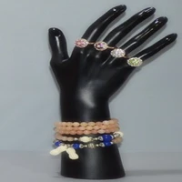 cammitever black nail art fake model watch jewelry ring bracelet gloves stand display mannequin hand