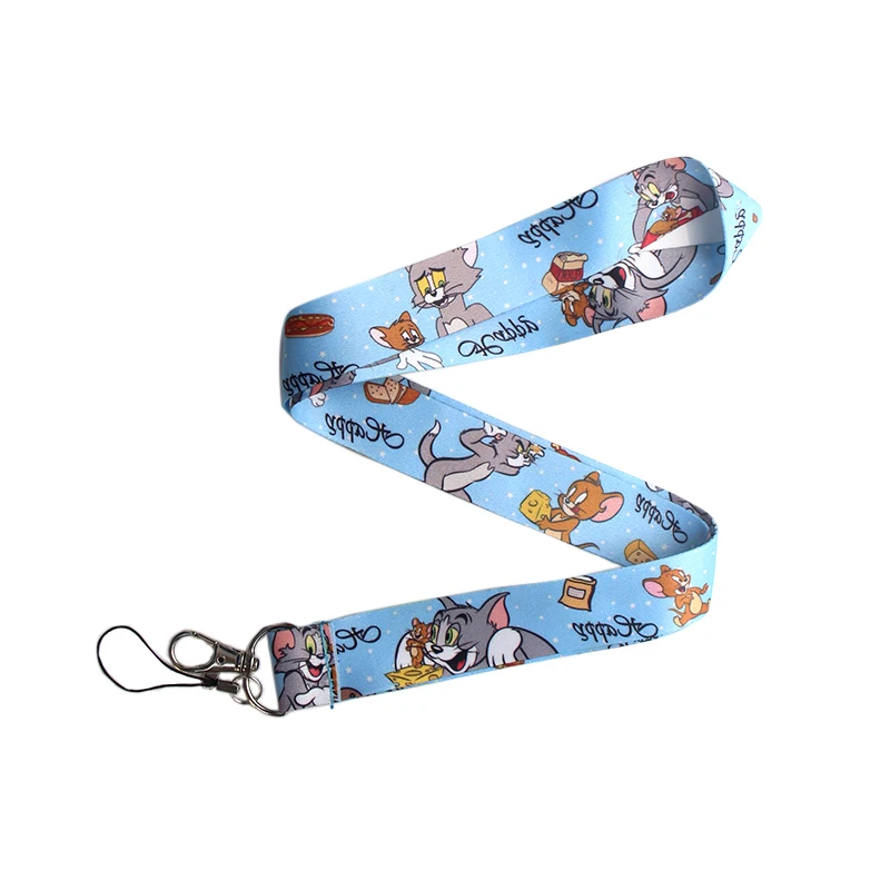 PC201 Кот брелок бейдж со шнурком ID Lanyards/Мобильный телефон Веревка/ключ нашейные ремешки Ремешки