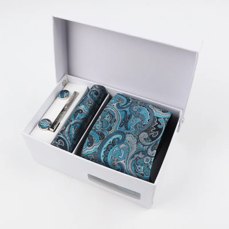 

2021 men's business six piece tie polyester silk jacquard tie spot wholesale tie Fast delivery men accessories