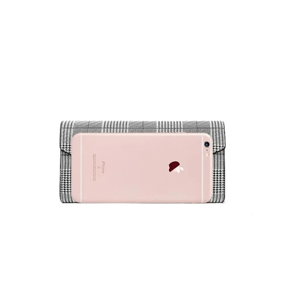 2019 горячая Распродажа длинный клетчатый кошелек для женских сумок простые