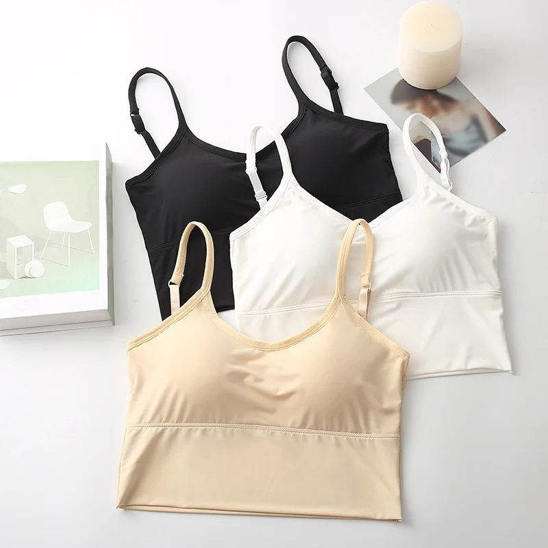 

Топ-труба женский летний, пикантное нижнее белье, облегающая грудь, красивая спина, шелковые майки
