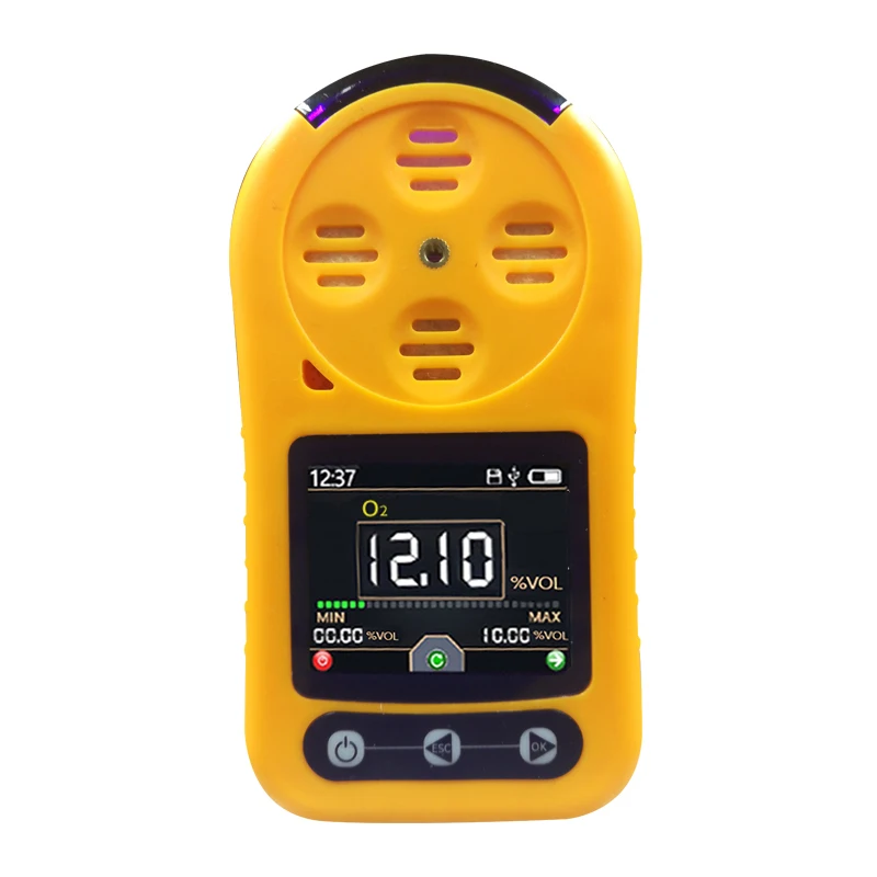 JXCT Oxygen Analyzer Gas Oxygen Detector  Digital Oxygen O2 Portable Gas Analyzer Sound and Light Alarm Sensor