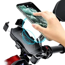 Quad Lock Motorcycle Phone Holder 15W Qi Wireless Charger Phone Holder USB Charger Mobile Phone Accessories Bike Phone Mount