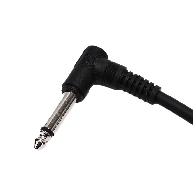 1 stück universal gitarre effekt pedal instrument patch kabel rechten winkel stecker 1520 cm schwarz kabel free global shipping
